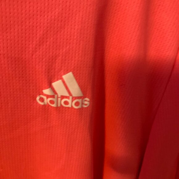 Women Adidas Running Aeroready Athletic Top Size Large Pink - Picture 3 of 8